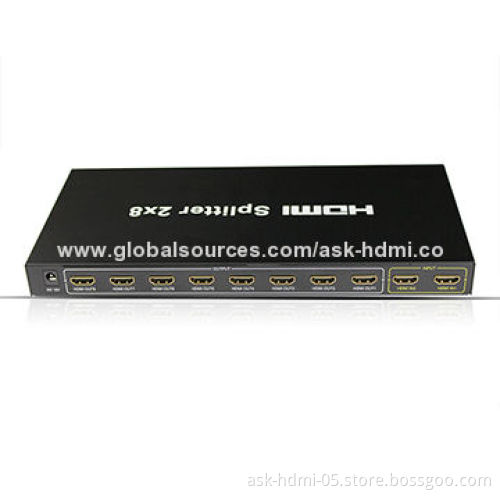 v1.3 HDMI 2x8 splitter, 1,080P